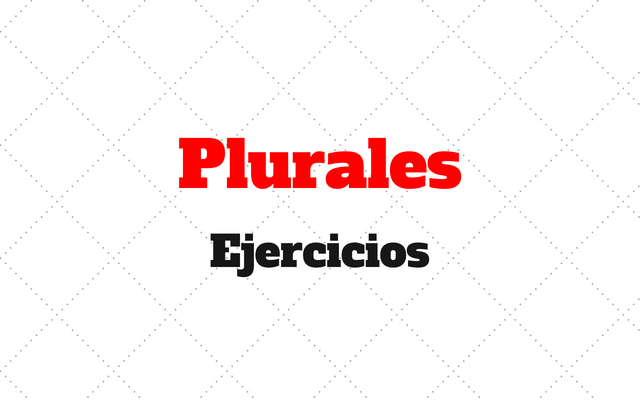 plural ejercicios